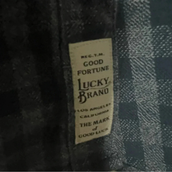 Lucky Brand Men’s Saturday Stretch Long Sleeve Flannel Shirt Size XL Button Up - Picture 10 of 14